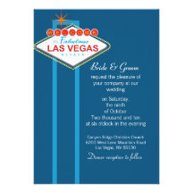 Las Vegas Wedding Invitation