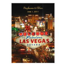 Las Vegas Wedding Invitation