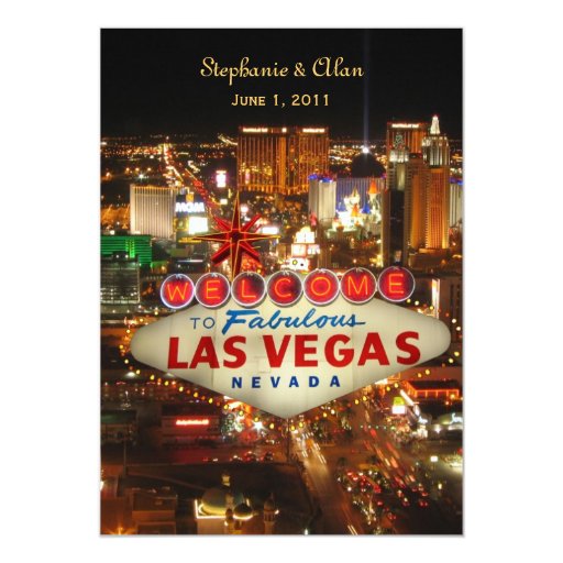 Las Vegas Wedding Invitation | Zazzle