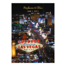Las Vegas Wedding Invitation
