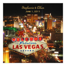 Las Vegas Wedding Invitation