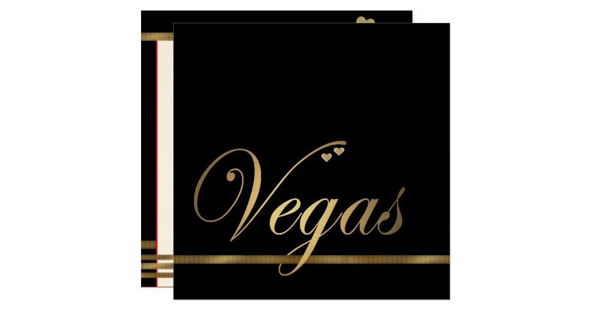 Las Vegas Wedding Invitation Template Zazzle