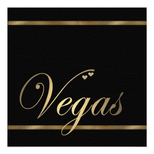 Las Vegas Wedding Invitation Template (front side)