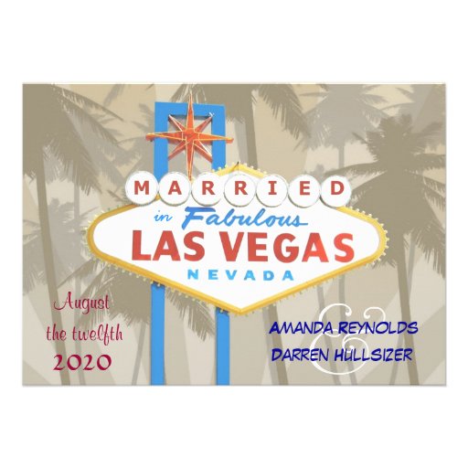 Las Vegas Wedding Invitations