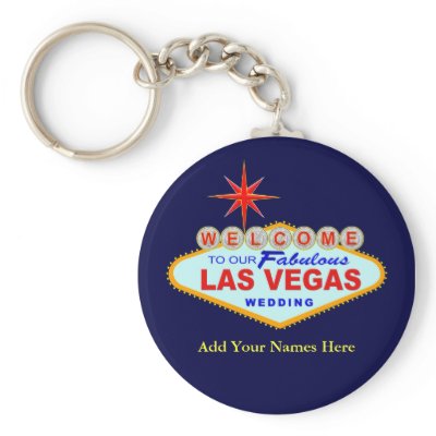 Las Vegas Wedding Key Chain