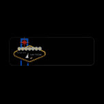 Las Vegas Wedding Label labels