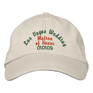 Las Vegas Wedding - Matron of Honor embroideredhat