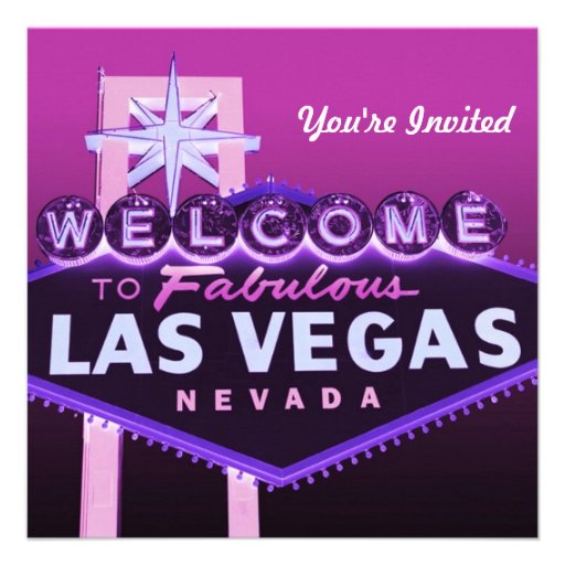 Las Vegas Wedding or Any Event Formal Invitation