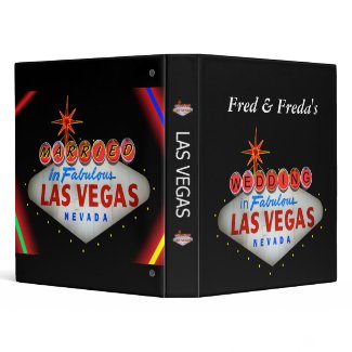 Las Vegas Wedding Photos 3 Ring Binder binder