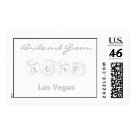 postcard - Custom wedding postage stamp for Las Vegas weddings! Customize it! (Image copyrighted 2007-weddingclipart.com)