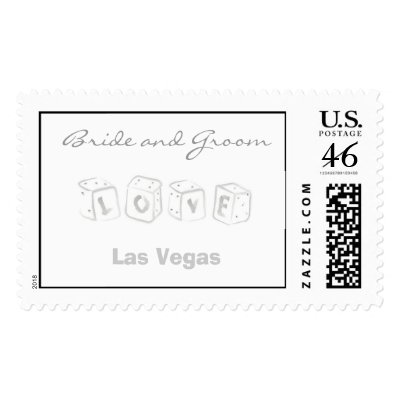 Las Vegas Wedding Postage Stamp