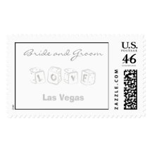 Las Vegas Wedding Postage Stamp