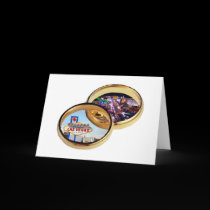 Las Vegas Wedding Rings Card