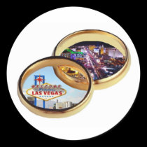 Las Vegas Wedding Rings Sticker