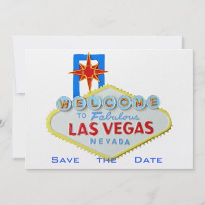 Las Vegas Wedding Save the Date Invites