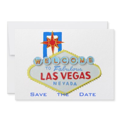 Las Vegas Wedding Save the Date Invites