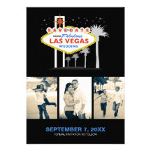 Las Vegas Wedding Save-the-date Custom Announcement