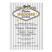 Las Vegas Wedding Shower Invitation