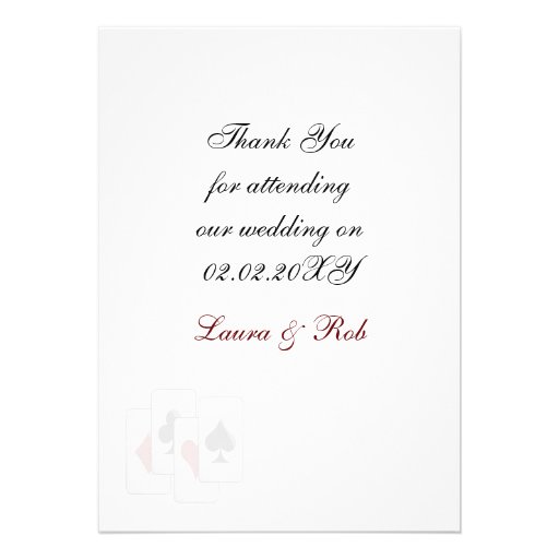 Las Vegas Wedding Thank You cards
