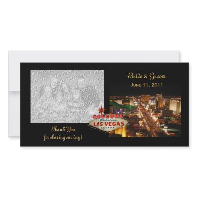 Las Vegas Wedding Thank You Photo Cards