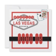 Las Vegas Wedding Theme Invitation invitation