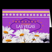 Las Vegas Wedding White Daisies Card