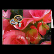 Las Vegas Wedding "with this ring I thee wed" Card cards