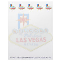 Las Vegas Welcome Sign Personalized Letterhead