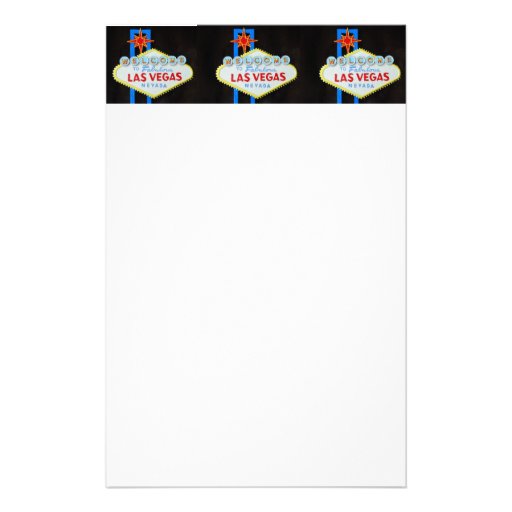Las Vegas sign stationery Zazzle