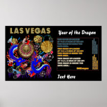 Las Vegas Year of the Dragon 60" X 34" View Notes Poster