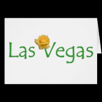 Las Vegas Yellow Rose Card
