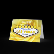 Las Vegas Yellow Rose RSVP Card