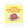 lasagna post card