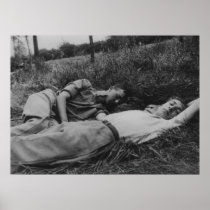 Lascivious young male couple napping gay interest print