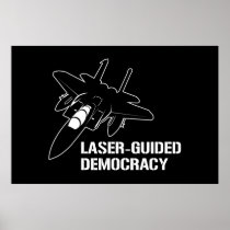 Laser-Guided Democracy / Peace through Firepower Print