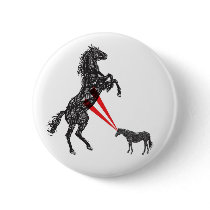 Laser Horse!! buttons by cowpunch Laser Horse!! buttons