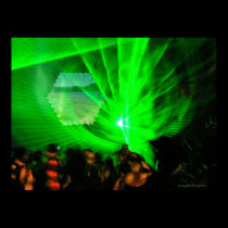 Laser Lights Outdoor Poster posters