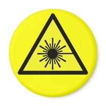 Laser_Radiation Fridge Magnets