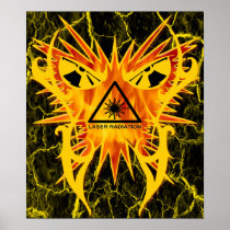 Laser Radiation Music Print and Poster posters