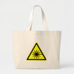 Laser Radiation Sign Canvas Bag