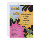 Laser Tag Birthday Invitation