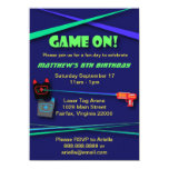 Laser Tag Birthday or Team Building Party Card