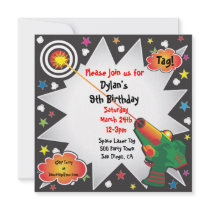 Laser Tag Birthday Party Invitation