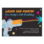 Laser Tag Birthday Party Invitations