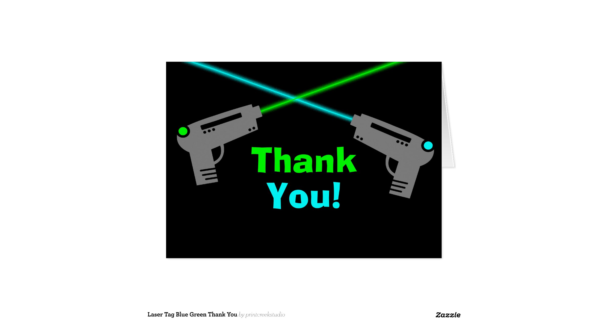 laser-tag-blue-green-thank-you-stationery-note-card-zazzle