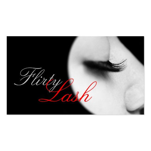 Lash Extensions, Lashes, Beauty, Cosmetology Salon Business Cards (front side)