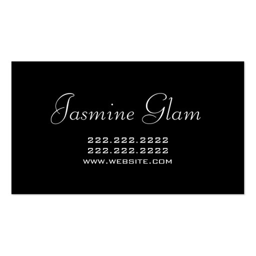 Lash Extensions Lashes Beauty Cosmetology Salon Business Card (back side)