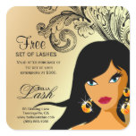 Lash Woman Sticker Gold Tan Ethnic Woman