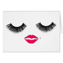 lashes greeting cards