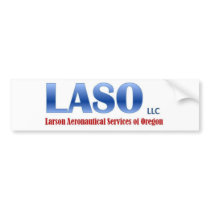LASO Vinyl Sticker bumper stickers by akvoldaddy LASO Vinyl Sticker bumper stickers